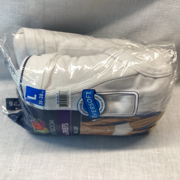 FRUIT OF THE LOOM MENS’ TAG-FREE BRIEFS 9 PACK 100% COTTON SIZE: LARGE - Picture 7 of 9